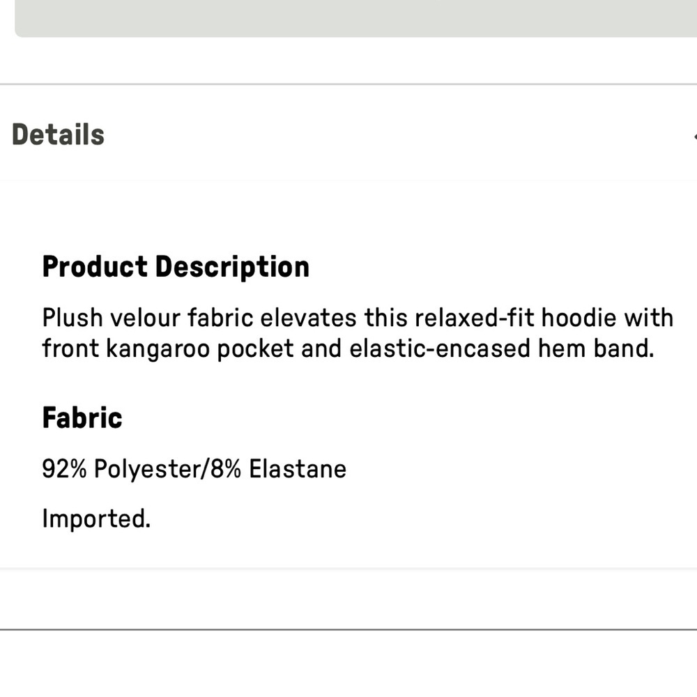 Fabletics deep crimson, velour hoodie, gold hardware, new, medium - Picture 5 of 9